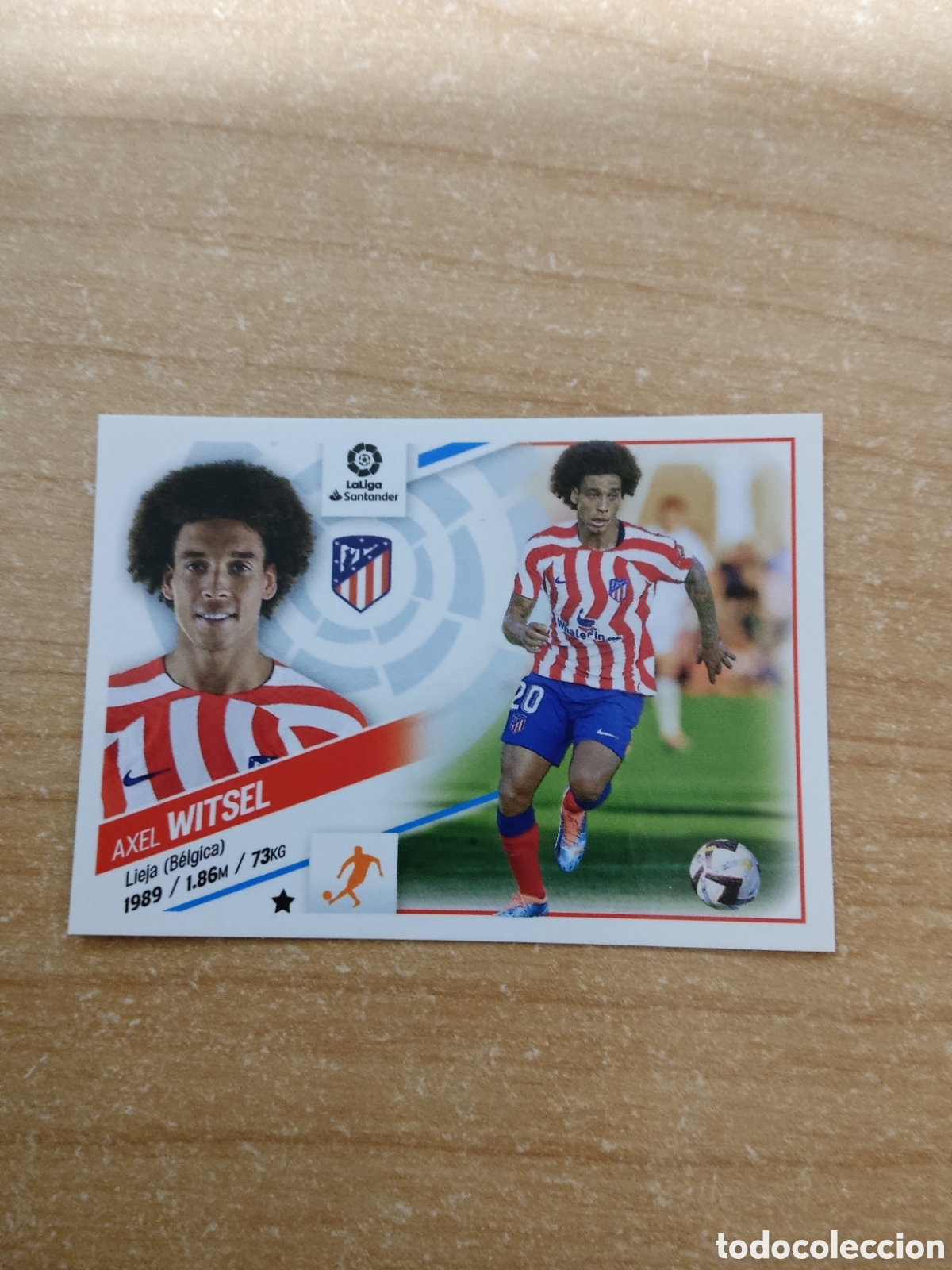 Cromos de f&uacute;tbol: 24 AXEL WITSEL ULTIMO FICHAJE ATLETICO MADRID LIGA ESTE 2022 2023