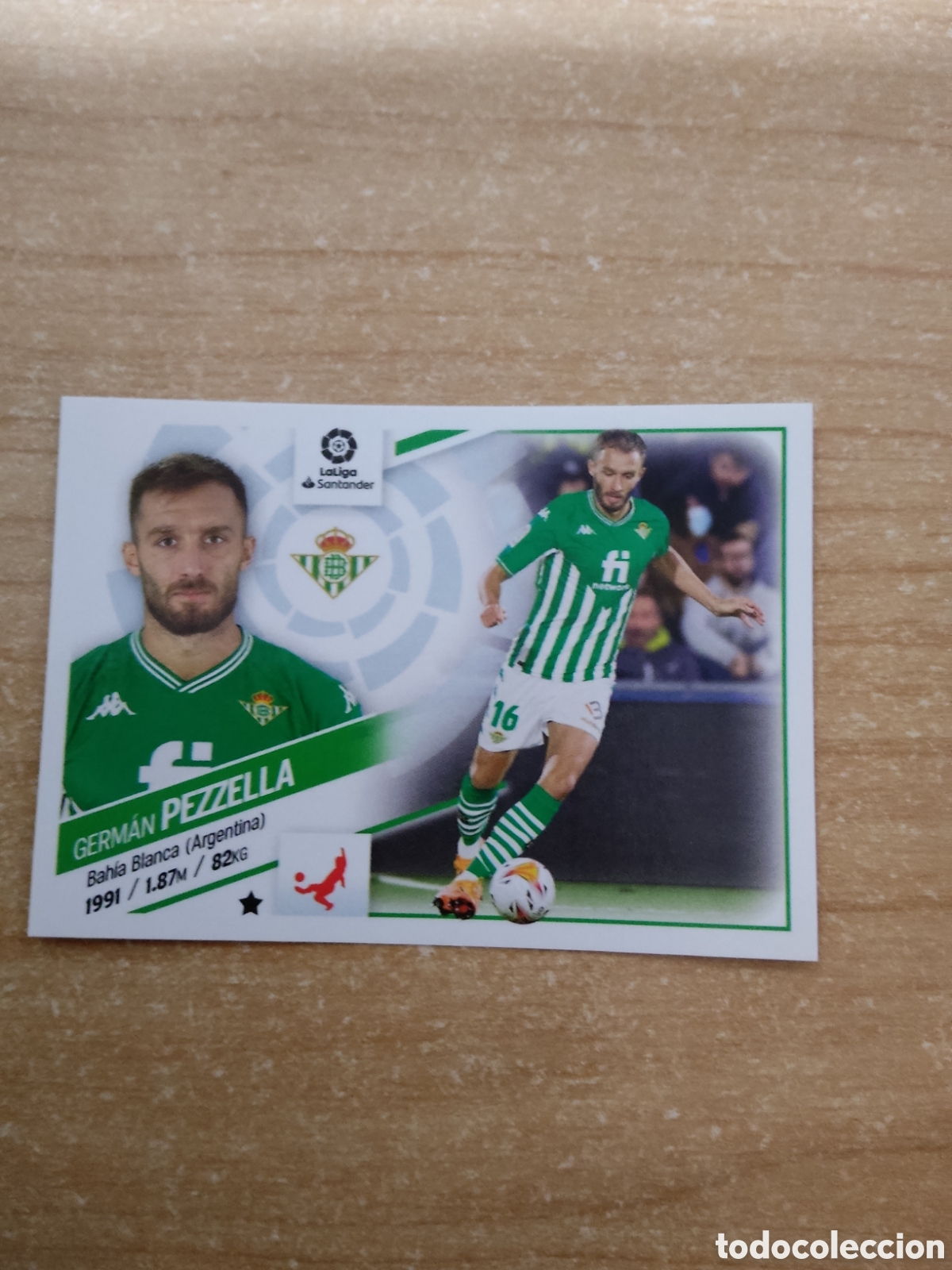 Cromos de f&uacute;tbol: 9 PEZZELLA REAL BETIS LIGA ESTE 2022 2023