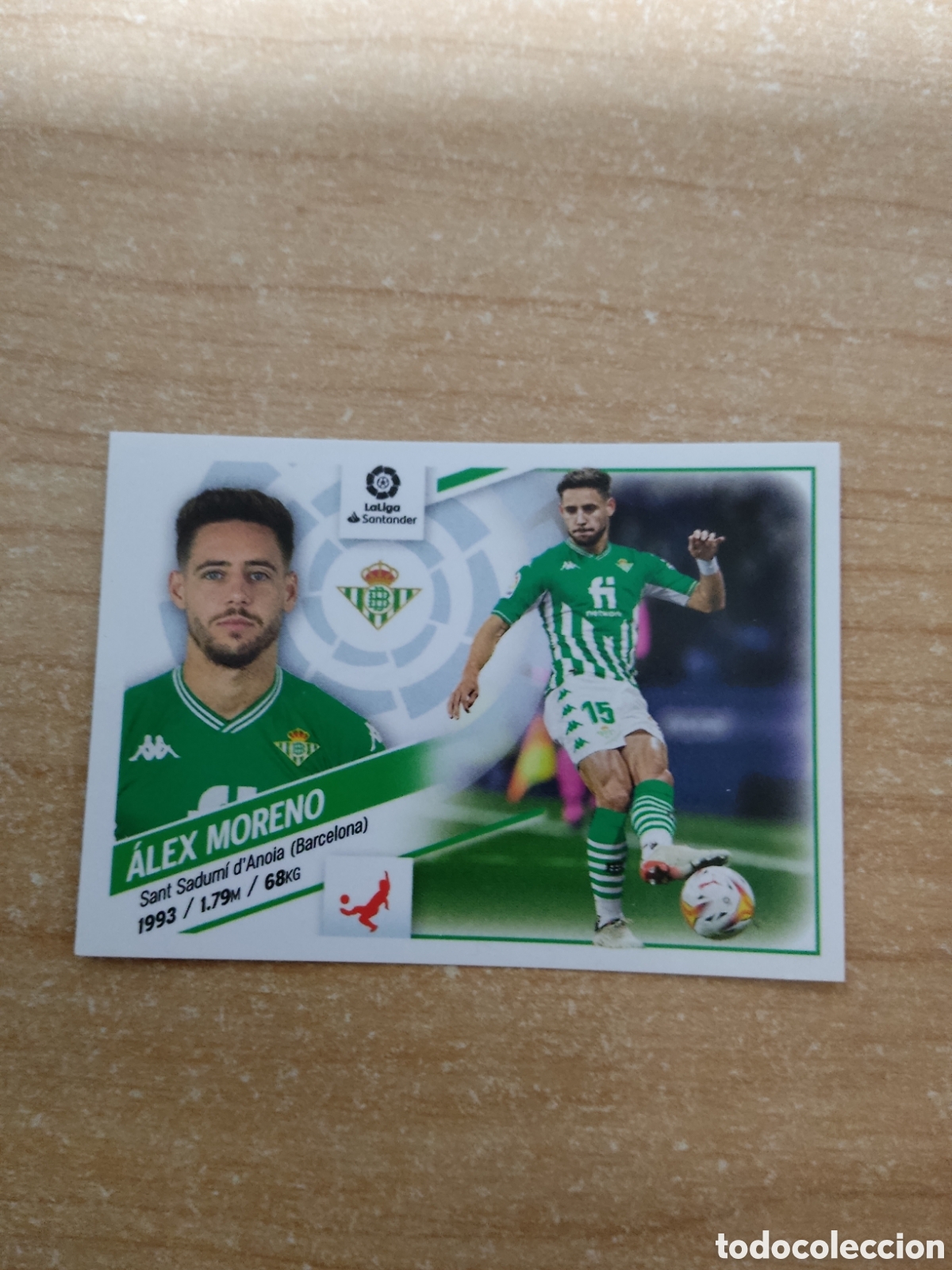 Cromos de f&uacute;tbol: 11 ALEX MORENO REAL BETIS LIGA ESTE 2022 2023