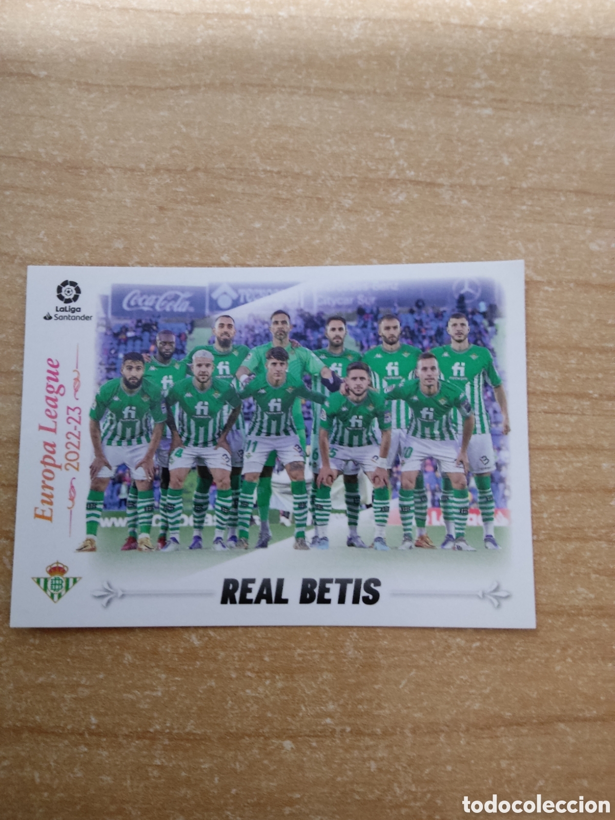 Cromos de Futebol: 5 EQUIPO REAL BETIS CUADRO DE HONOR LIGA ESTE 2022 2023