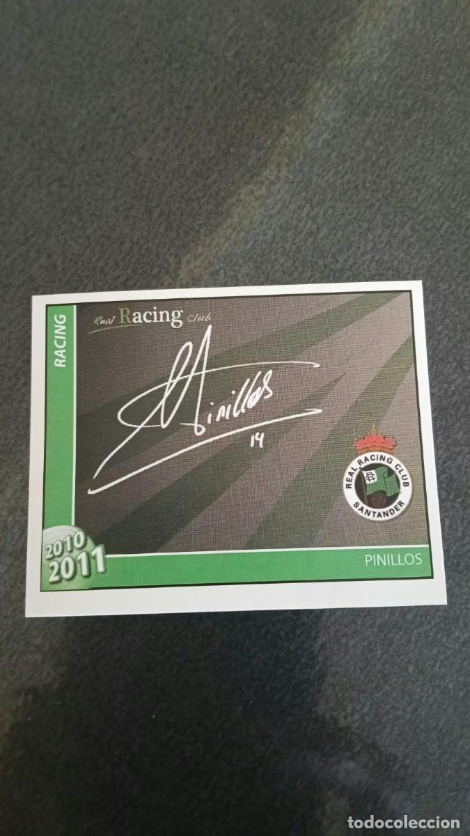 Cromos de f&uacute;tbol: Footprint 2010 2011 Oficial Racing De Santander 54 Pinillos Firma