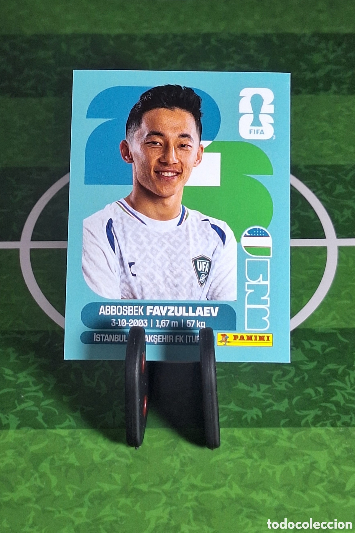 Cromos de f&uacute;tbol: ABBOSBEK FAYZULLAEV #UZB 20 MUNDIAL 2026