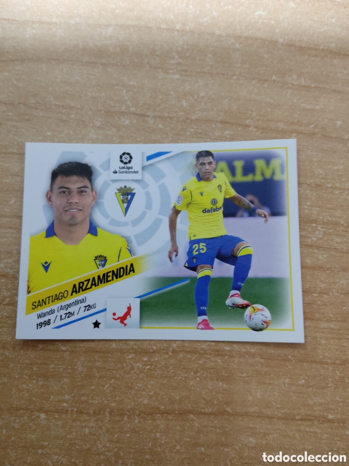 Cromos de f&uacute;tbol: 5 BIS SANTIAGO ARZAMENDIA CADIZ LIGA ESTE 2022 2023