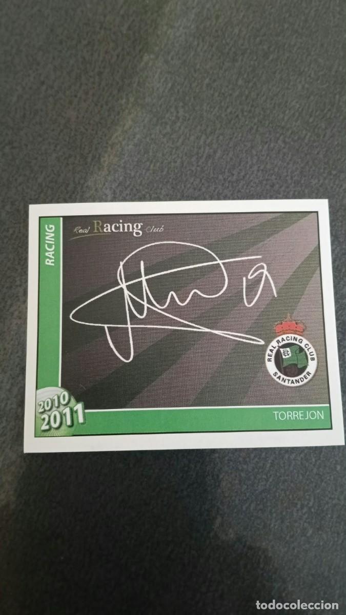 Cromos de f&uacute;tbol: Footprint 2010 2011 Oficial Racing De Santander 60 Torrejon Firma