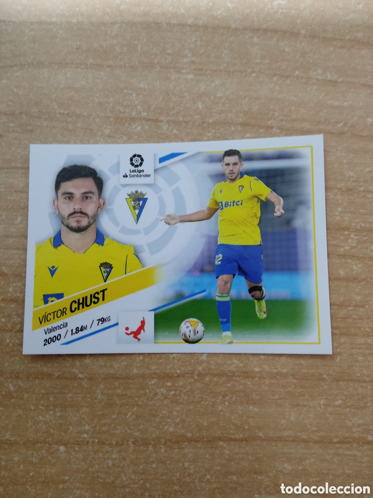 Cromos de f&uacute;tbol: 9 A VICTOR CHUST CADIZ LIGA ESTE 2022 2023