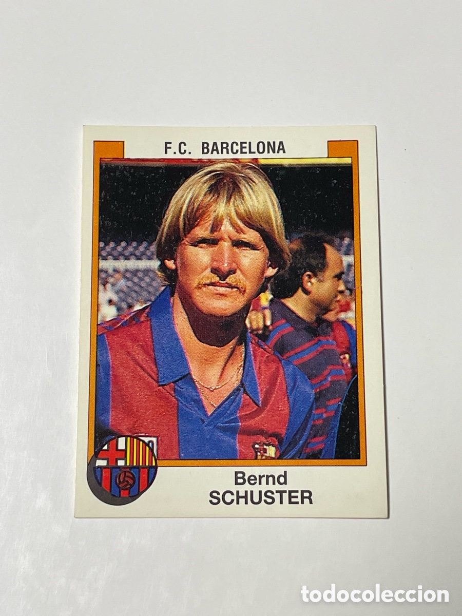 Cromos de f&uacute;tbol: Bernd Schuster F. C. Barcelona Panini 87/88 #53