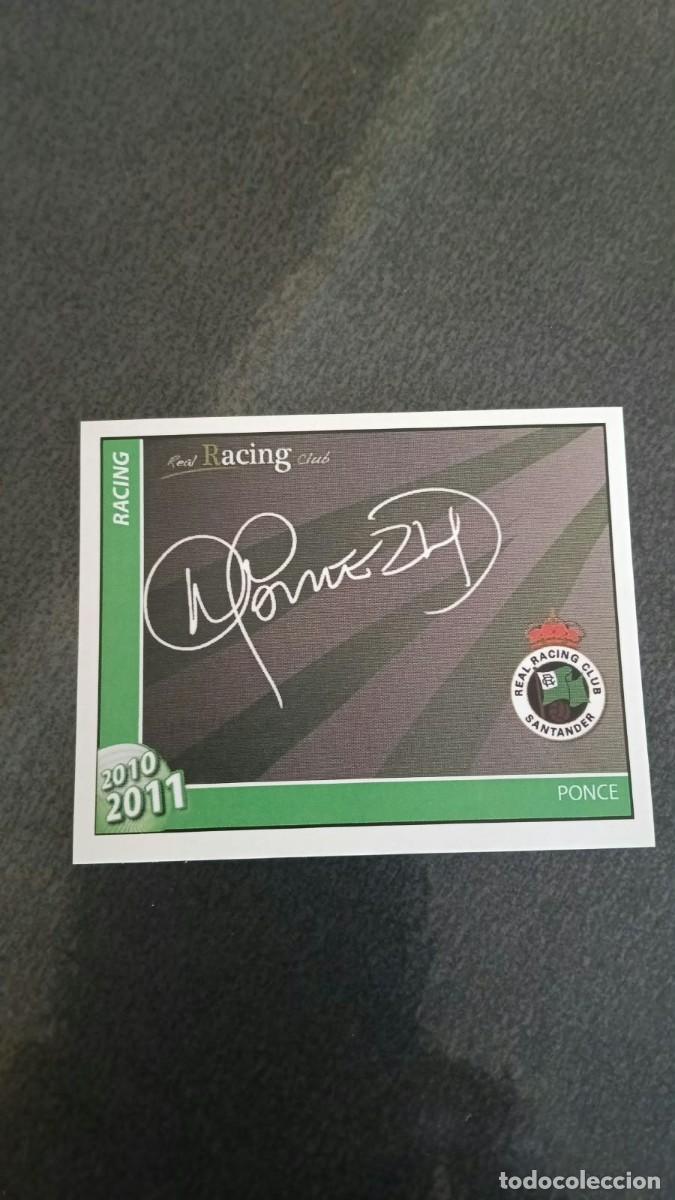 Cromos de f&uacute;tbol: Footprint 2010 2011 Oficial Racing De Santander 63 Ponce Firma