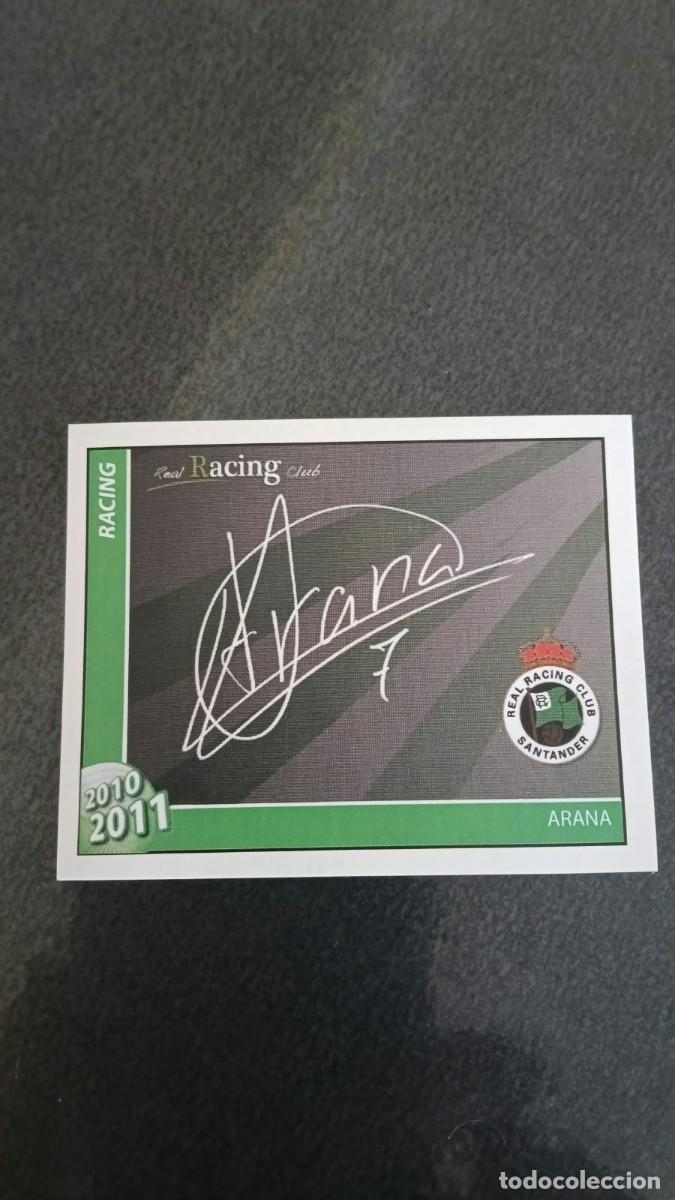 Cromos de f&uacute;tbol: Footprint 2010 2011 Oficial Racing De Santander 69 Arana Firma
