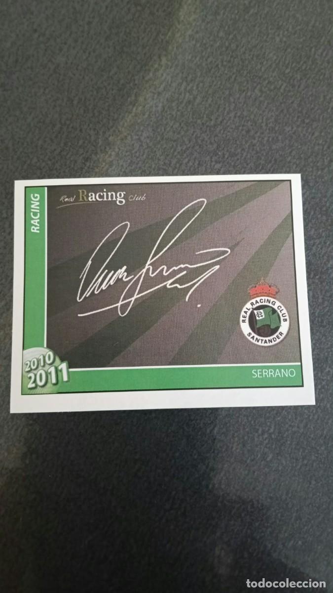 Cromos de f&uacute;tbol: Footprint 2010 2011 Oficial Racing De Santander 74 Serrano Firma