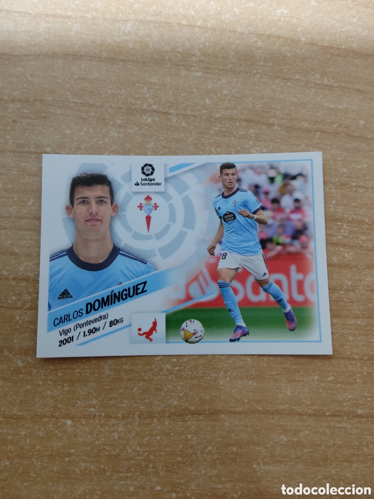 Cromos de f&uacute;tbol: 8 CARLOS DOMINGUEZ CELTA VIGO LIGA ESTE 2022 2023