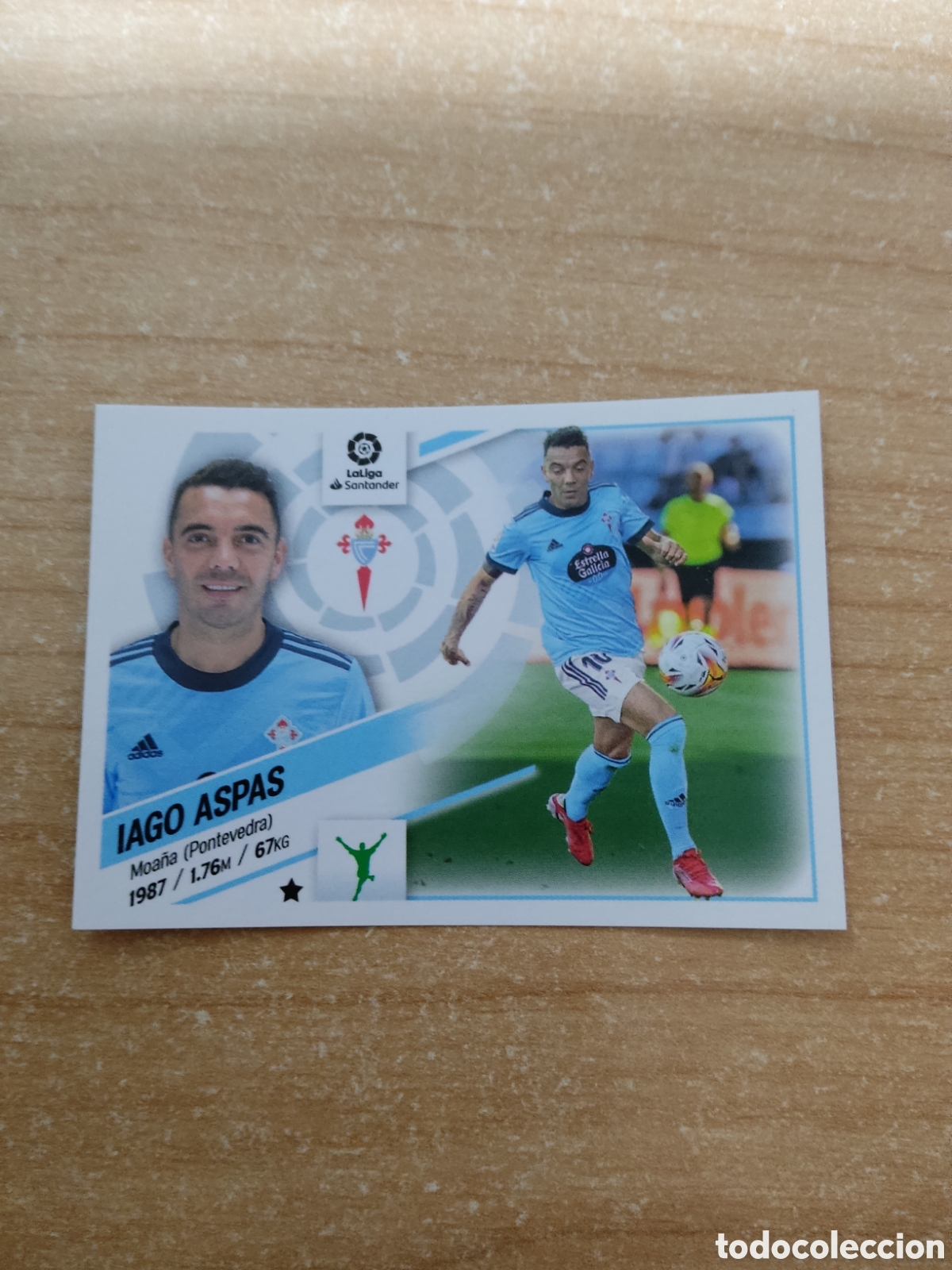 Fu&szlig;ball-Sticker: 19 IAGO ASPAS CELTA VIGO LIGA ESTE 2022 2023