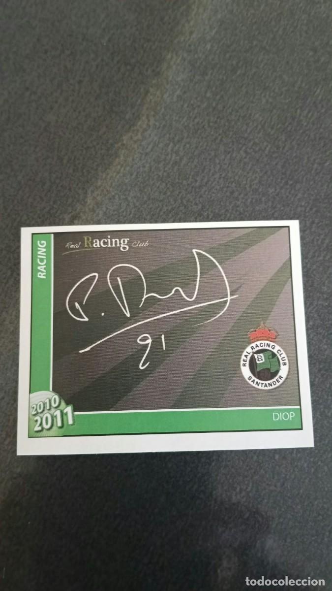 Cromos de f&uacute;tbol: Footprint 2010 2011 Oficial Racing De Santander 87 Diop Firma