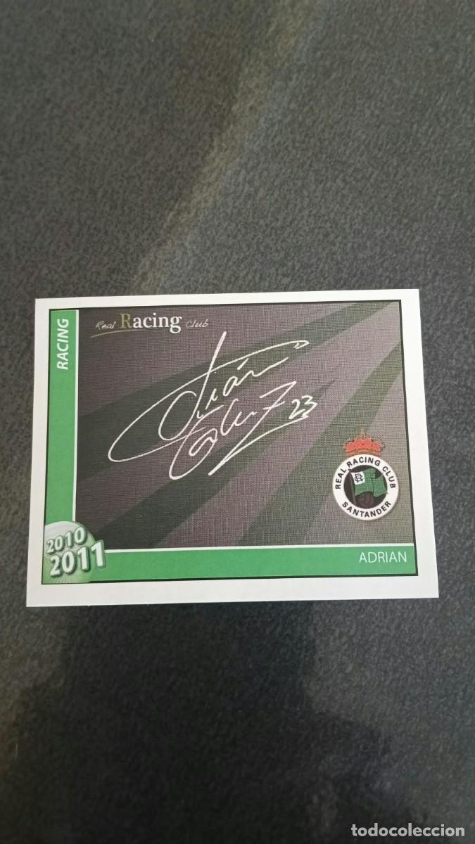 Cromos de f&uacute;tbol: Footprint 2010 2011 Oficial Racing De Santander 90 Adrian Gonzalez Firma