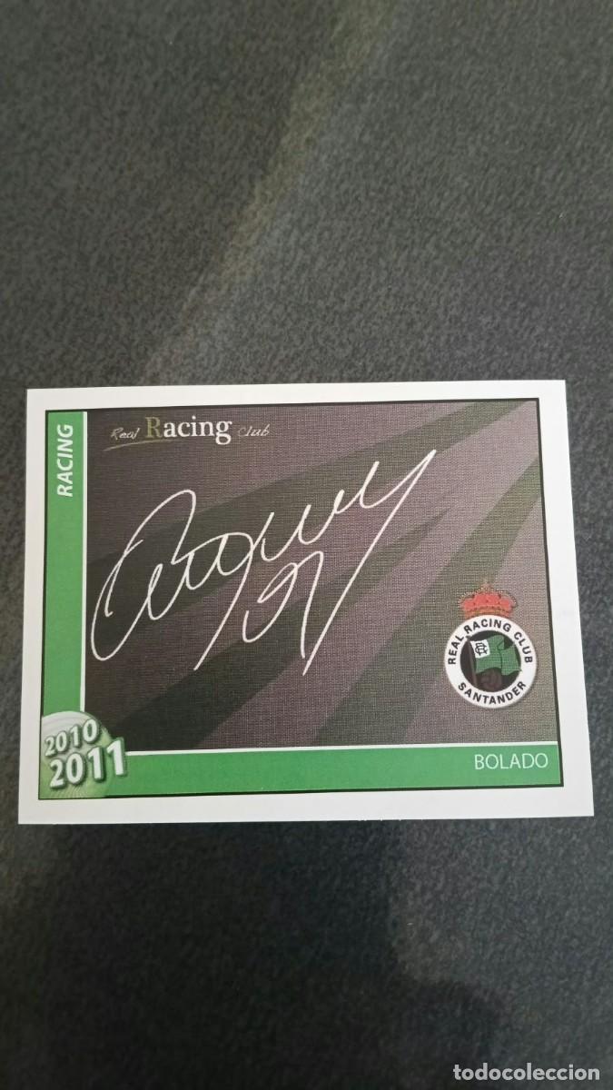Cromos de f&uacute;tbol: Footprint 2010 2011 Oficial Racing De Santander 93 Bolado Firma