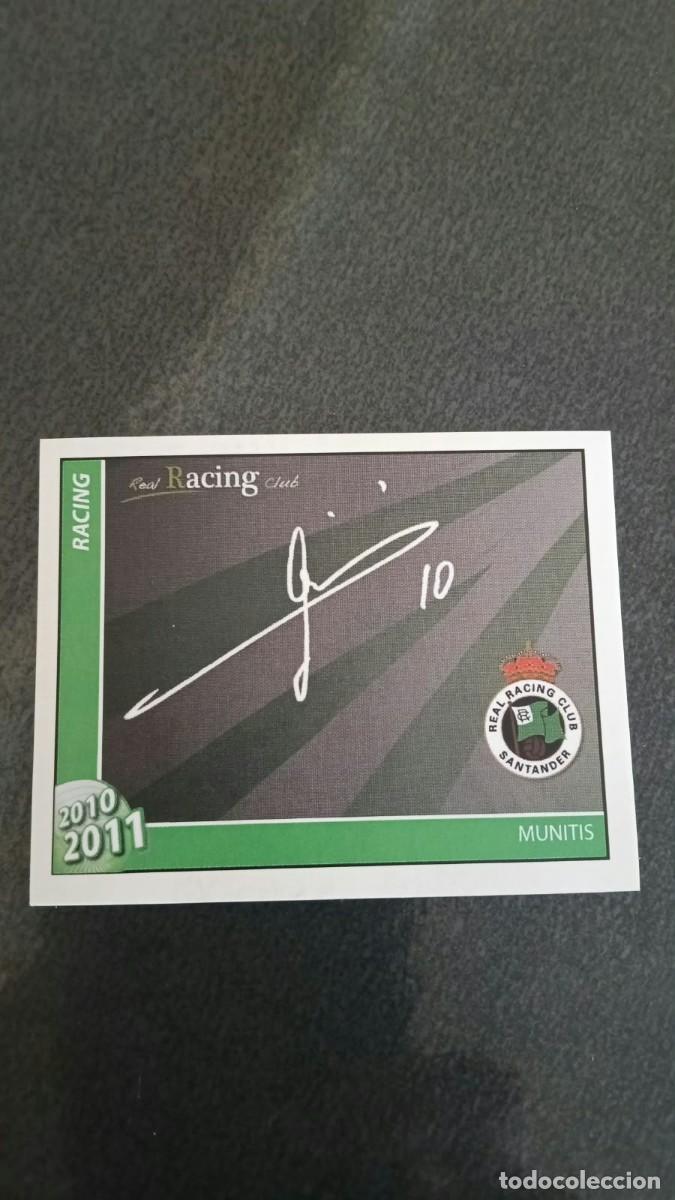 Cromos de f&uacute;tbol: Footprint 2010 2011 Oficial Racing De Santander 96 Munitis Firma