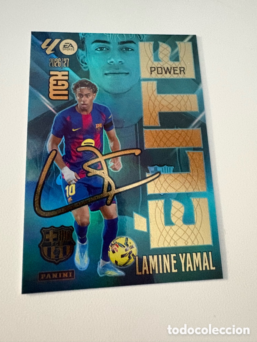 Cromos de f&uacute;tbol: Lamine yamal elite firmada megacracks 2026-2027