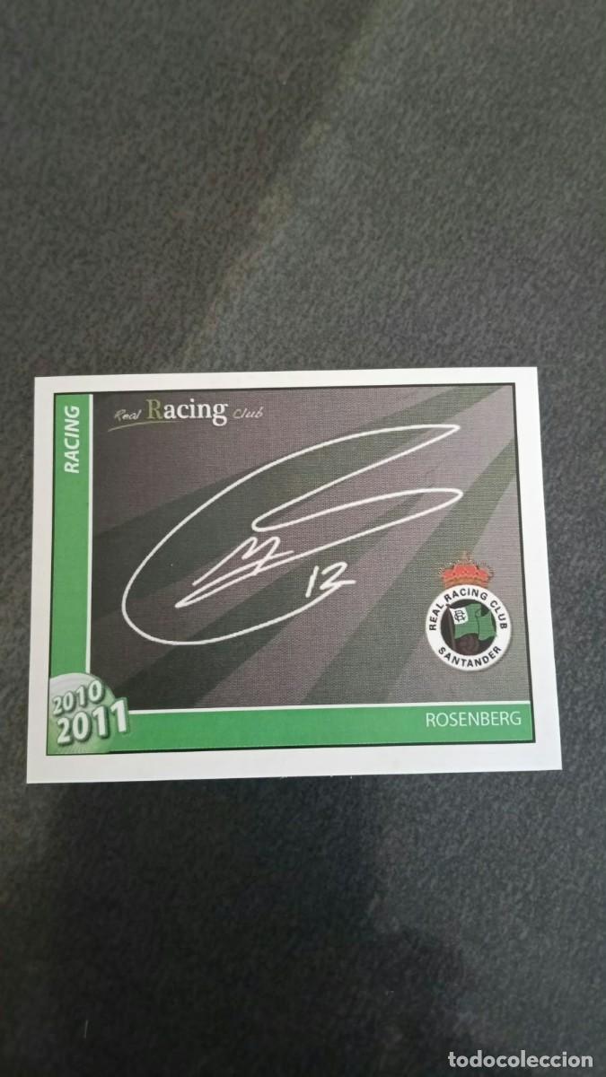 Cromos de f&uacute;tbol: Footprint 2010 2011 Oficial Racing De Santander 99 Rosenberg Firma