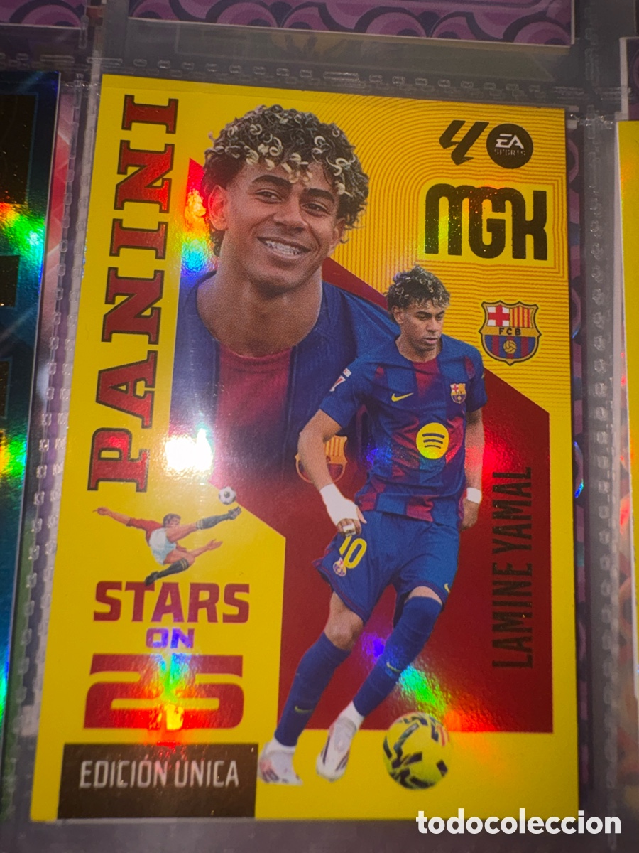 Cromos de f&uacute;tbol: Lamine yamal Stars on 25 megacracks 2026-2027