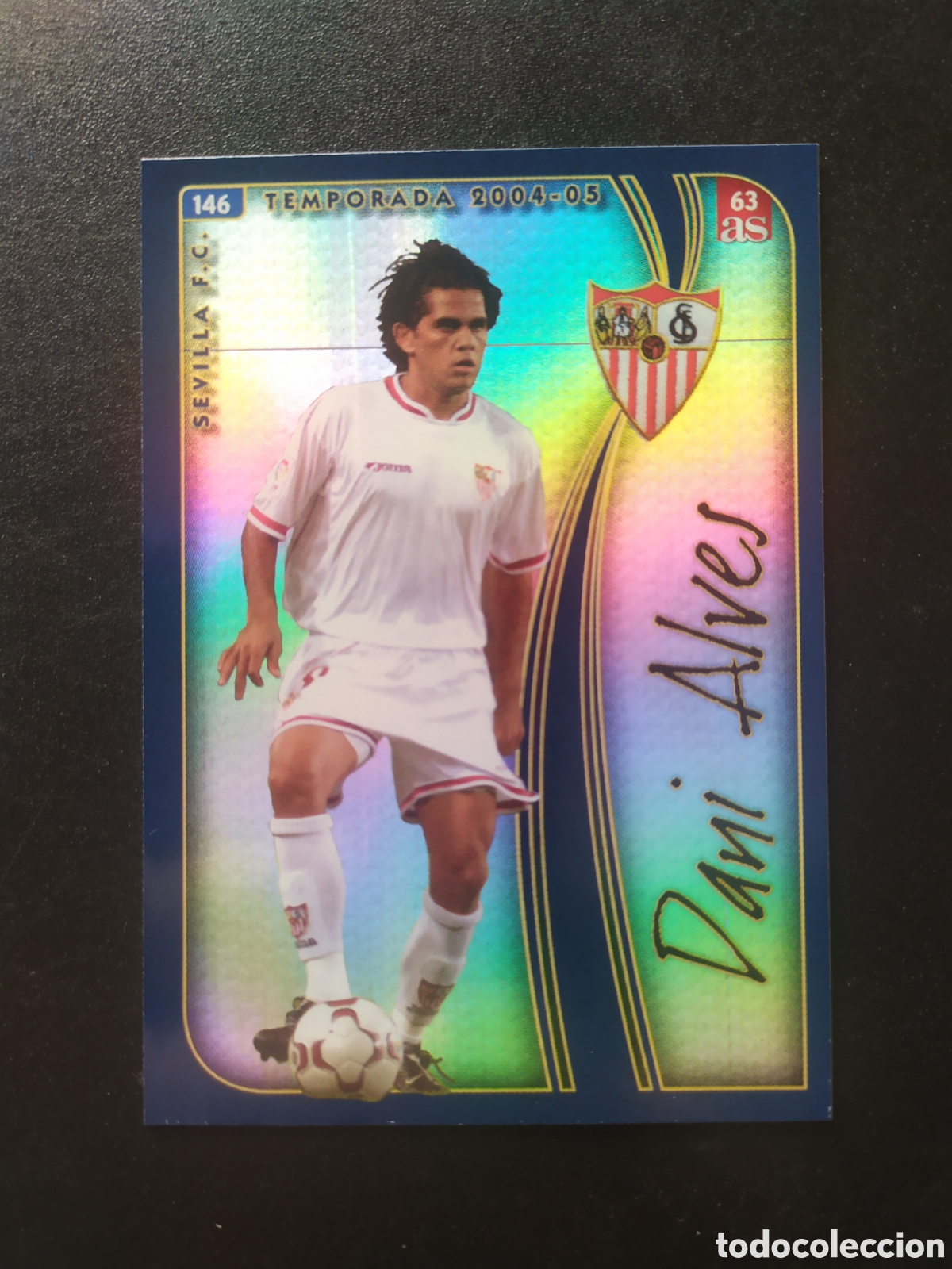 Cromos de f&uacute;tbol: Mundicromo fichas Liga 2004 2005 04 05 diario As 63 Dani Alves n&deg; 146 Sevilla