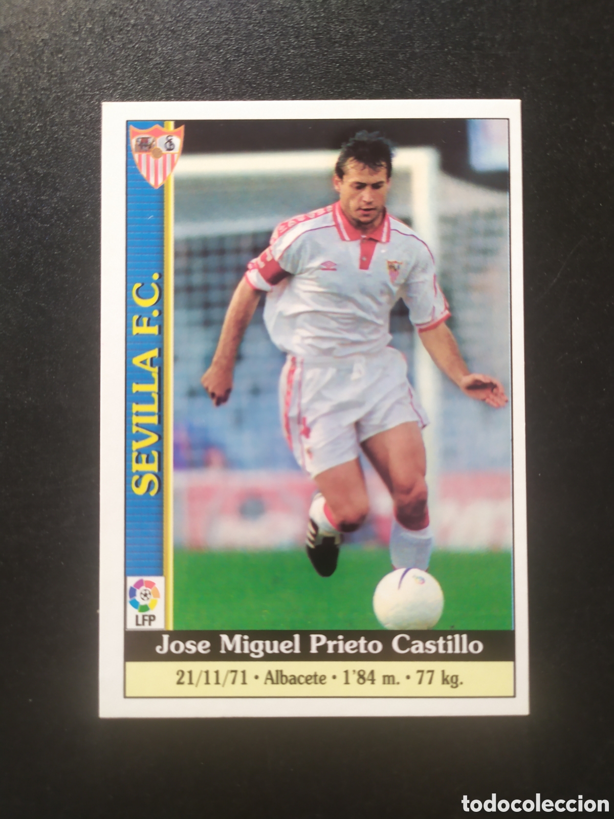 Cromos de f&uacute;tbol: Mundicromo fichas Liga 1999 2000 99 00 Prieto corregido n&deg; 331 Sevilla