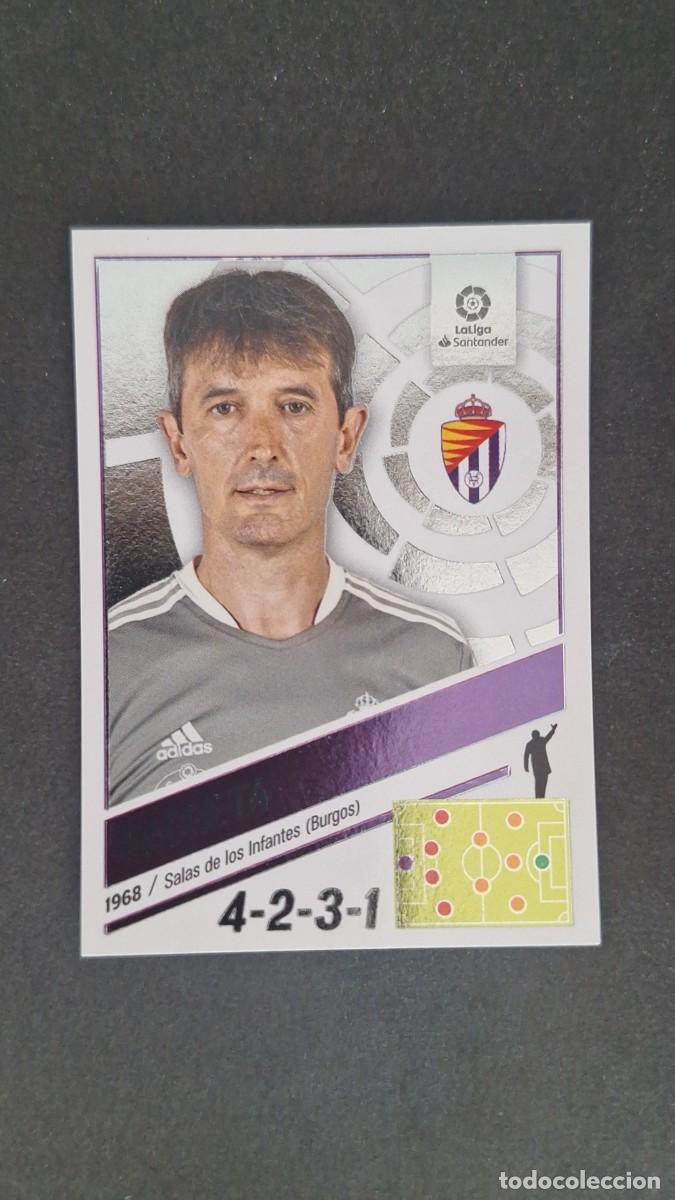 Cromos de f&uacute;tbol: L1 PACHETA ENTRENADOR REAL VALLADOLID LIGA ESTE 2022 2023 22 23 NUNCA PEGADO SIN PEGAR