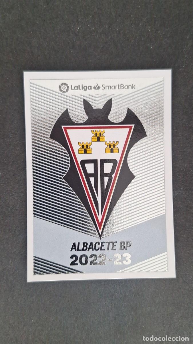 Cromos de f&uacute;tbol: L1 ESCUDO ALBACETE BALOMPIE 2&ordf; DIVISION SMARTBANK LIGA ESTE 2022 2023 22 23 NUNCA PEGADO SIN PEGAR