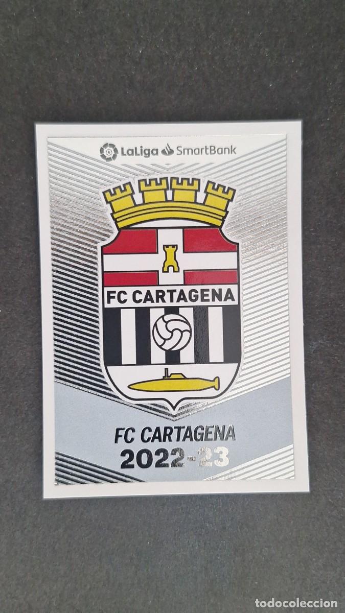Cromos de f&uacute;tbol: L1 ESCUDO FC CARTAGENA 2&ordf; DIVISION SMARTBANK LIGA ESTE 2022 2023 22 23 NUNCA PEGADO SIN PEGAR