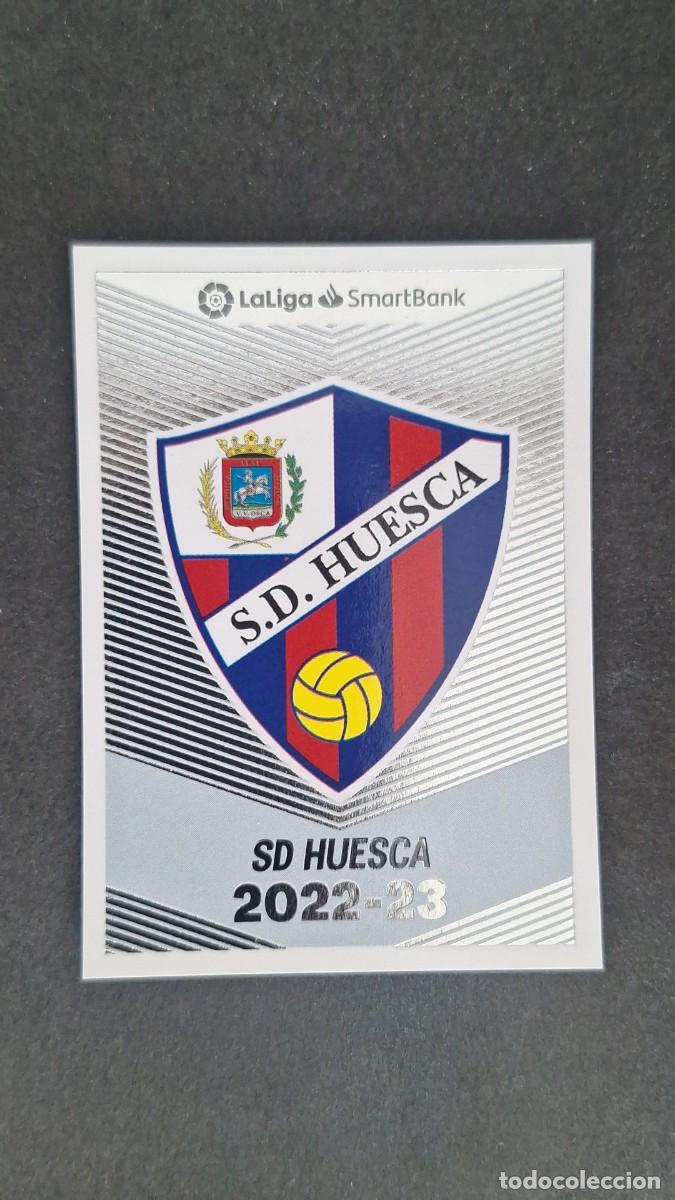 Cromos de f&uacute;tbol: L1 ESCUDO SD HUESCA 2&ordf; DIVISION SMARTBANK LIGA ESTE 2022 2023 22 23 NUNCA PEGADO SIN PEGAR