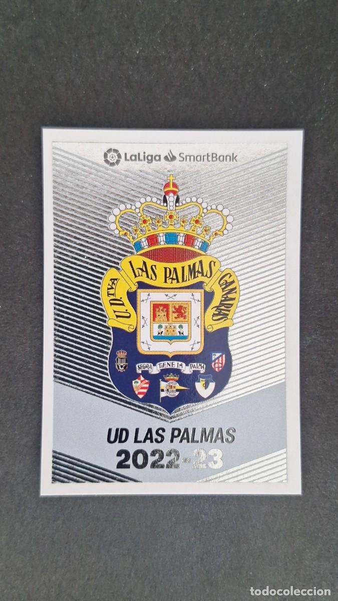 Cromos de f&uacute;tbol: L1 ESCUDO UD LAS PALMAS 2&ordf; DIVISION SMARTBANK LIGA ESTE 2022 2023 22 23 NUNCA PEGADO SIN PEGAR
