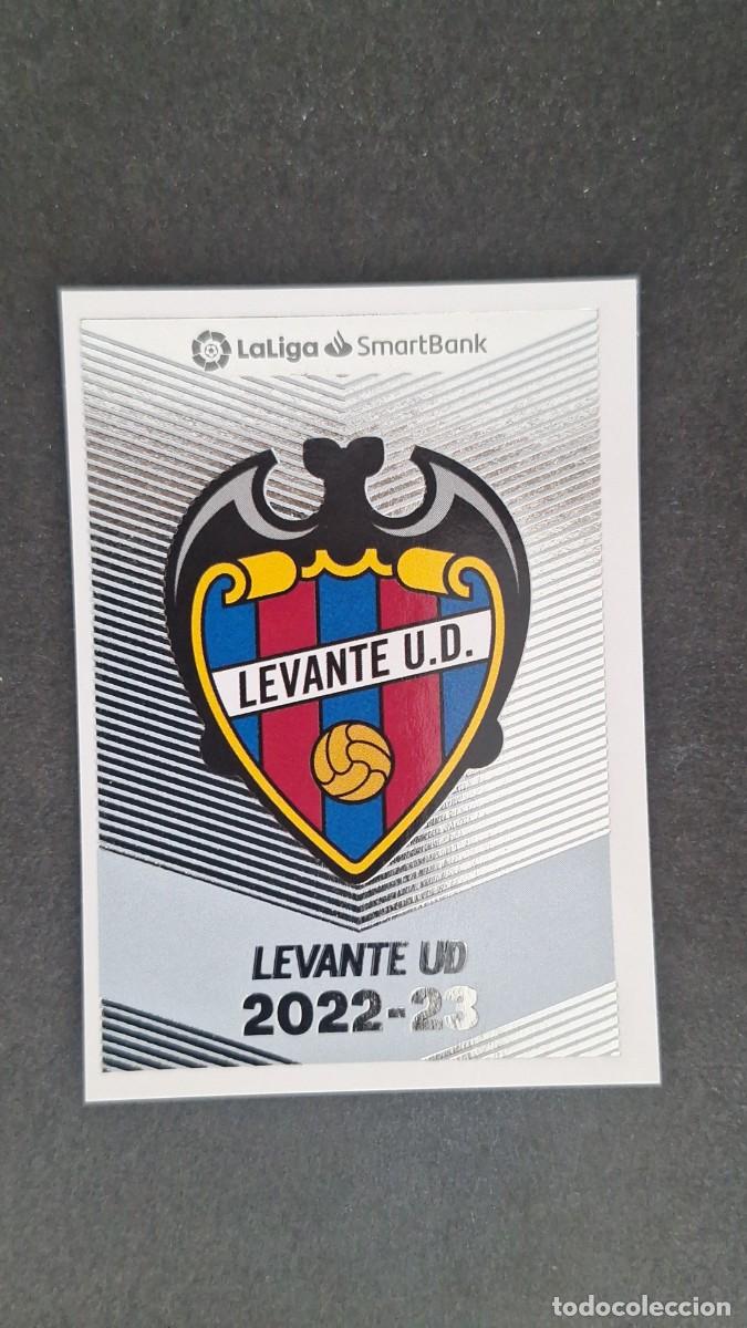 Cromos de f&uacute;tbol: L1 ESCUDO LEVANTE UD 2&ordf; DIVISION SMARTBANK LIGA ESTE 2022 2023 22 23 NUNCA PEGADO SIN PEGAR