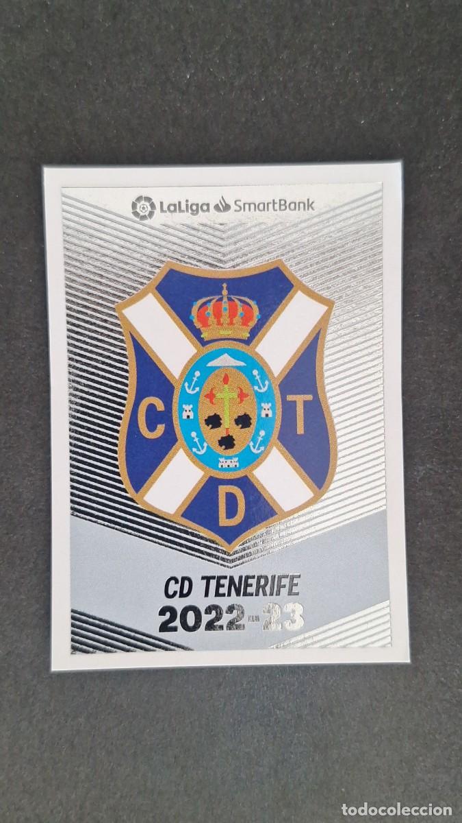 Cromos de f&uacute;tbol: L1 ESCUDO CD TENERIFE 2&ordf; DIVISION SMARTBANK LIGA ESTE 2022 2023 22 23 NUNCA PEGADO SIN PEGAR