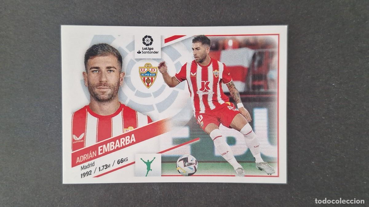 Cromos de f&uacute;tbol: L1 EMBARBA U. D. ALMERIA COLOCA LIGA ESTE 2022 2023 22 23 NUNCA PEGADO SIN PEGAR