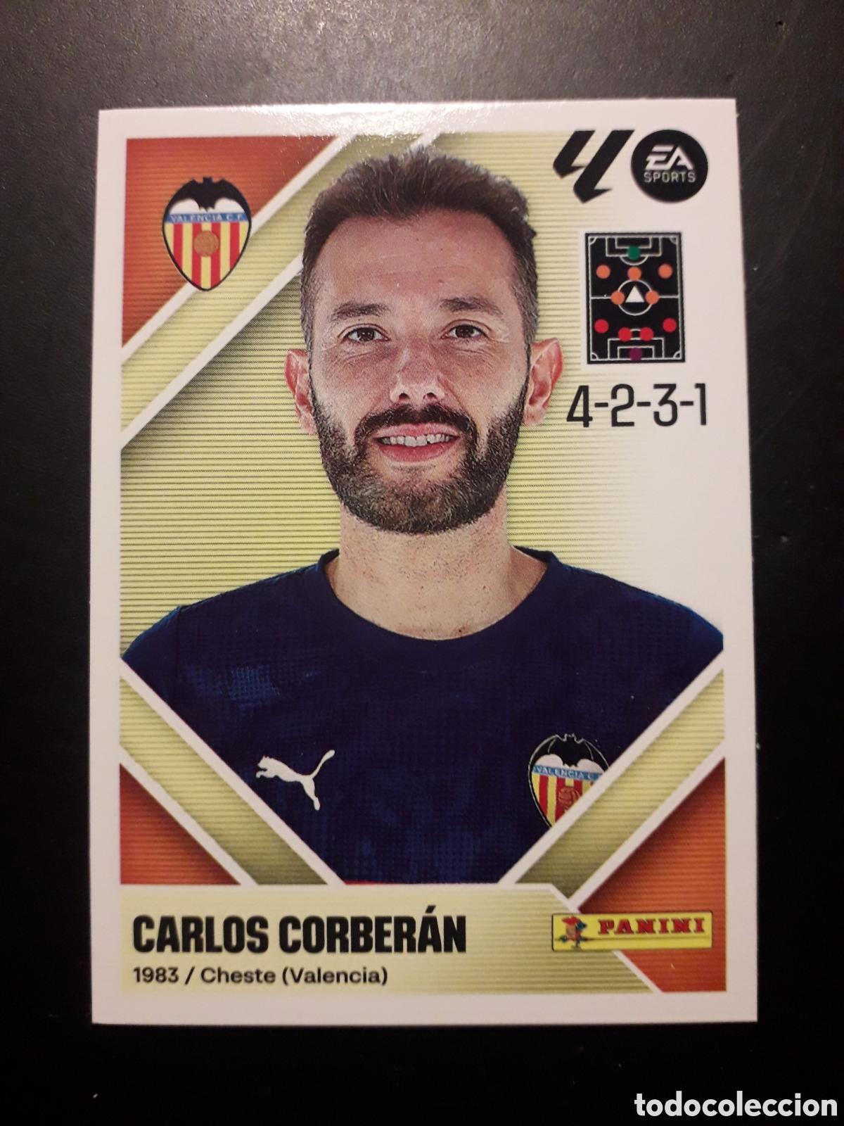Cromos de f&uacute;tbol: CARLOS CORBER&Aacute;N VALENCIA CF N&deg; 2 ED ESTE 2026 2027 26 27 SIN PEGAR PEDIDO M&Iacute;NIMO 3&euro;