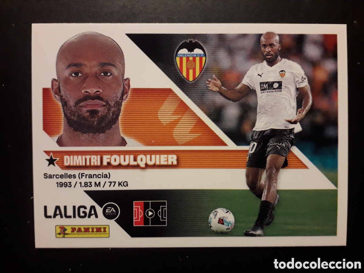 Cromos de f&uacute;tbol: FOULQUIER VALENCIA CF N&deg; 5 ED ESTE 2026 2027 26 27 SIN PEGAR PEDIDO M&Iacute;NIMO 3&euro;