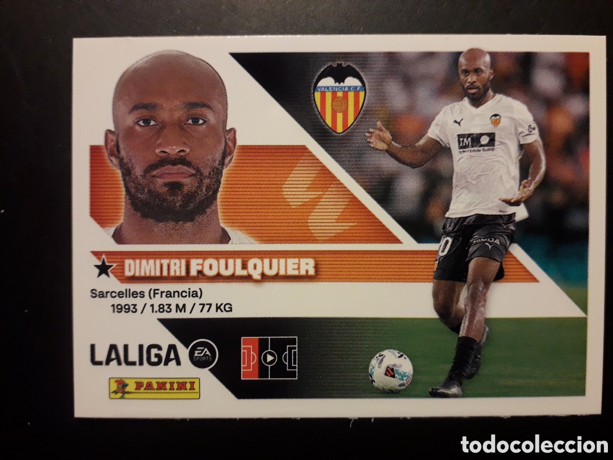 Cromos de f&uacute;tbol: FOULQUIER VALENCIA CF N&deg; 5 ED ESTE 2026 2027 26 27 SIN PEGAR PEDIDO M&Iacute;NIMO 3&euro;