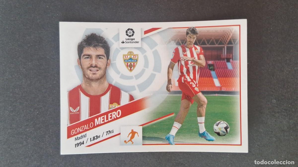Cromos de f&uacute;tbol: L1 MELERO U. D. ALMERIA COLOCA LIGA ESTE 2022 2023 22 23 NUNCA PEGADO SIN PEGAR