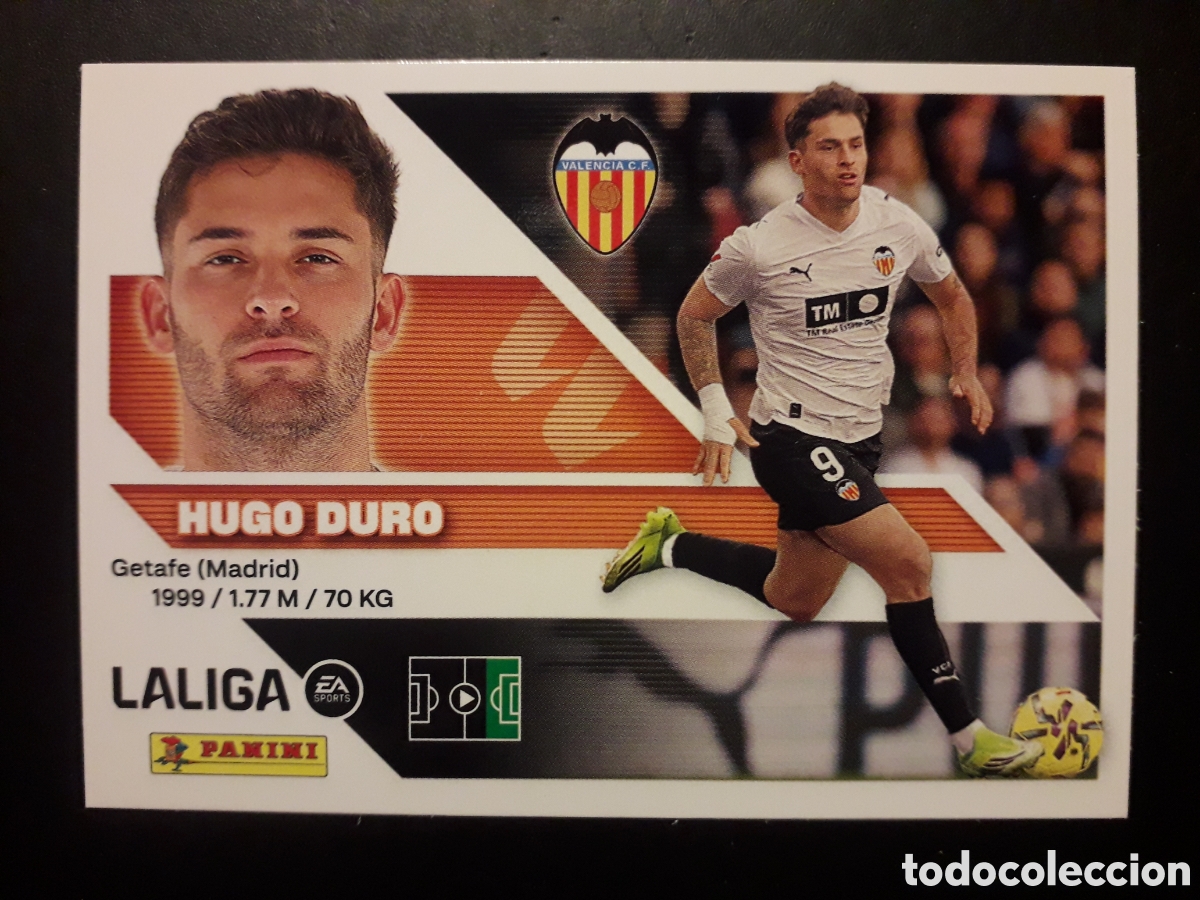 Cromos de f&uacute;tbol: HUGO DURO VALENCIA CF N&deg; 17 ED ESTE 2026 2027 26 27 SIN PEGAR PEDIDO M&Iacute;NIMO 3&euro;