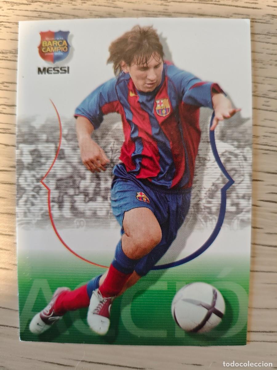 Cromos de f&uacute;tbol: Megacracks Messi Bar&ccedil;a Campi&oacute; 2004-2005