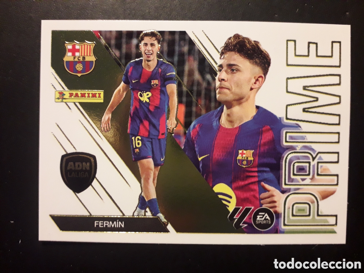 Cromos de f&uacute;tbol: FERM&Iacute;N, FC BARCELONA N&deg; 4 ED ESTE 2026 2027 26 27 ADN LALIGA PRIME, SIN PEGAR PEDIDO M&Iacute;NIMO 3&euro;