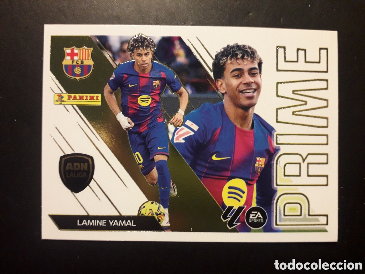 Cromos de f&uacute;tbol: LAMINE YAMAL, FC BARCELONA N&deg; 6 ED ESTE 2026 2027 26 27 ADN LALIGA PRIME, SIN PEGAR PEDIDO M&Iacute;NIMO 3&euro;