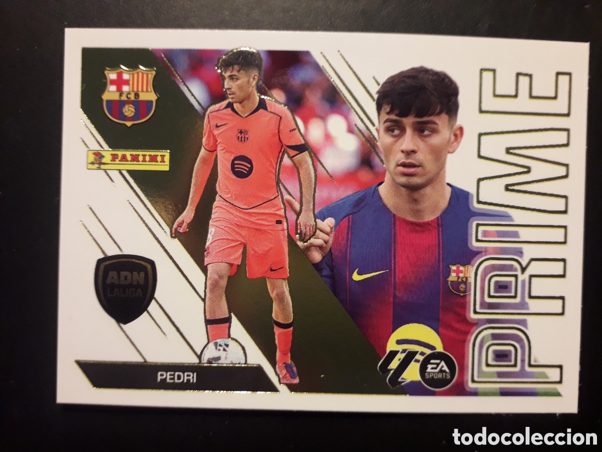 Cromos de f&uacute;tbol: PEDRI, FC BARCELONA N&deg; 12 ED ESTE 2026 2027 26 27 ADN LALIGA PRIME, SIN PEGAR PEDIDO M&Iacute;NIMO 3&euro;