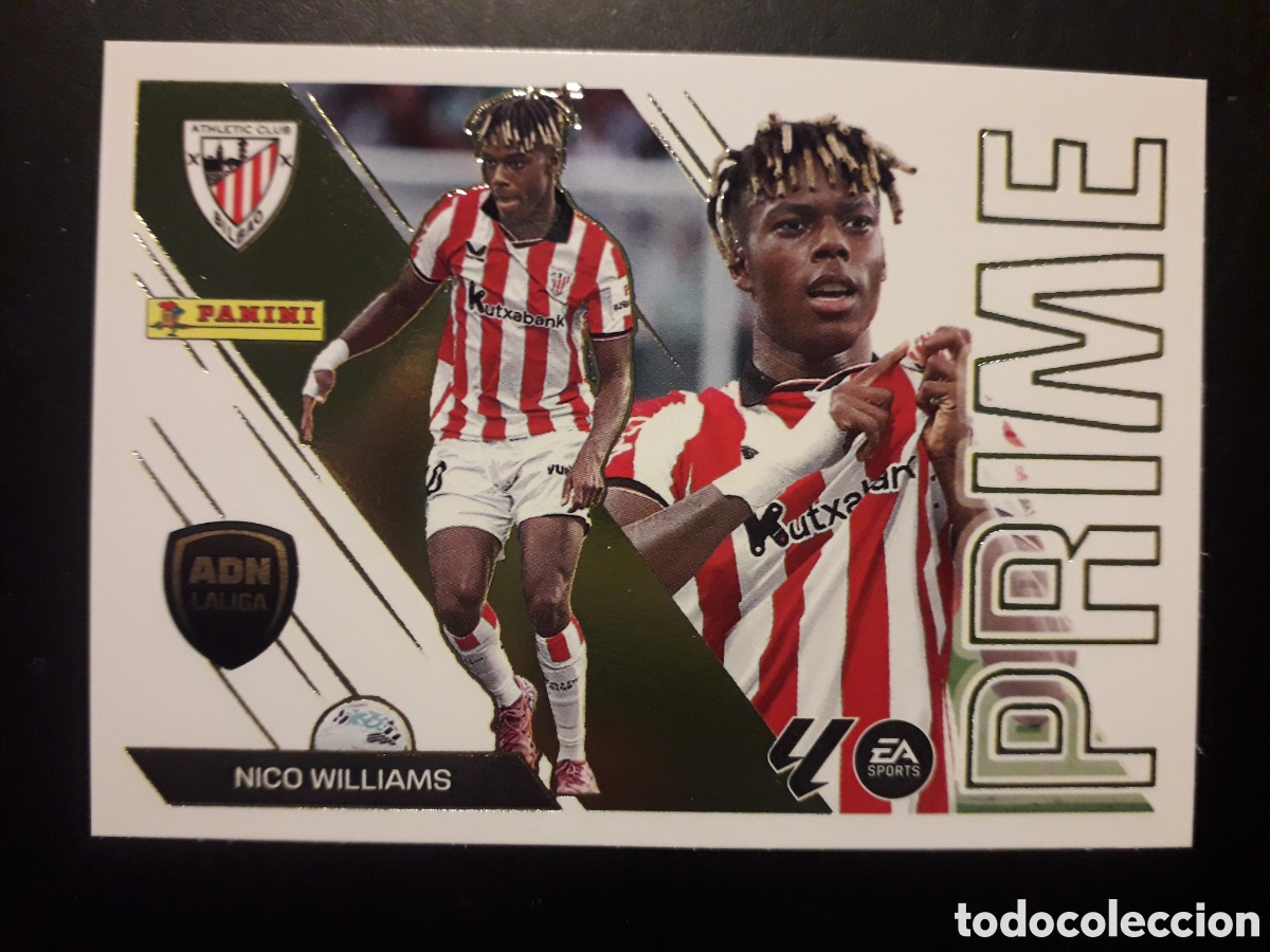 Cromos de f&uacute;tbol: NICO WILLIAMS ATHLETIC BILBAO N&deg; 10 ED ESTE 2026 2027 26 27 ADN LALIGA PRIME, PEDIDO M&Iacute;NIMO 3&euro;