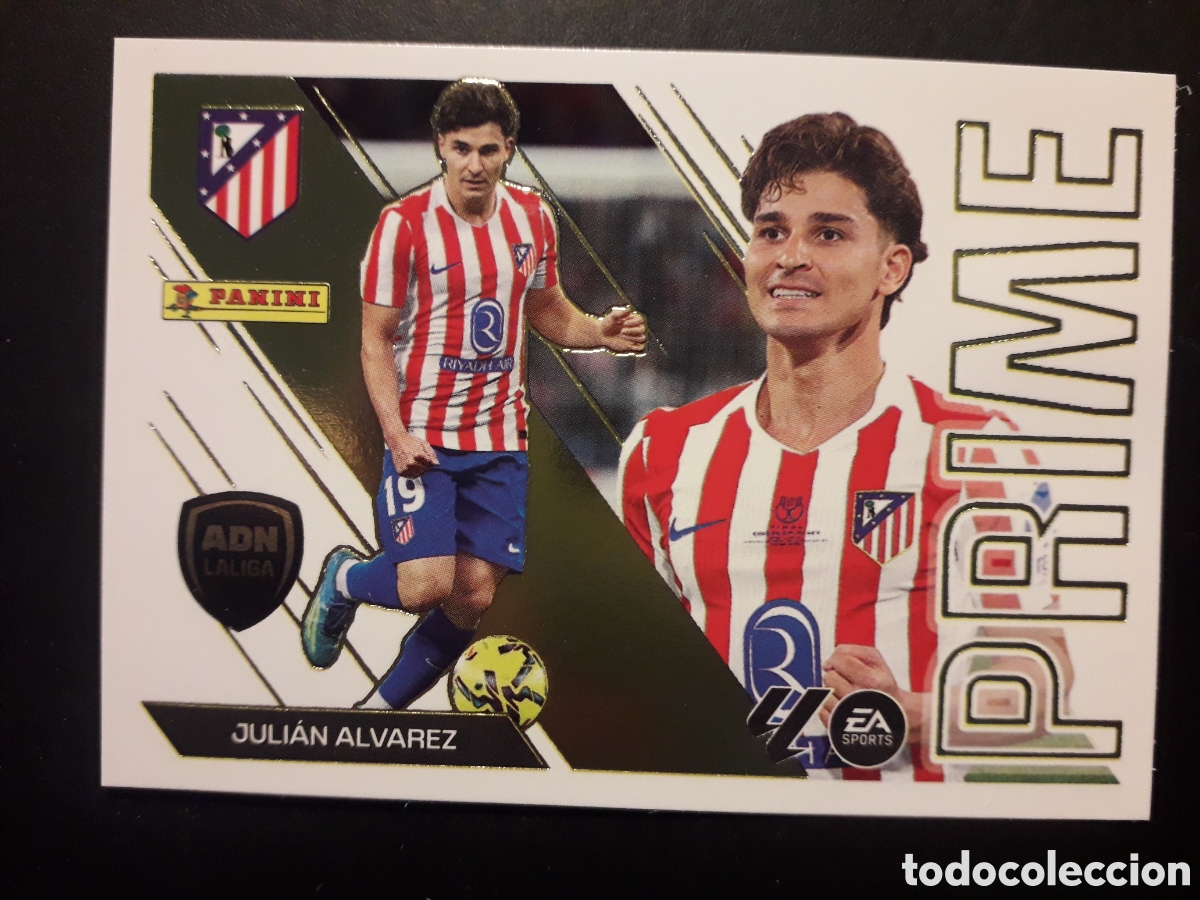 Cromos de f&uacute;tbol: JULI&Aacute;N &Aacute;LVAREZ AT MADRID N&deg; 5 ED ESTE 2026 2027 26 27 ADN LALIGA PRIME, SIN PEGAR PEDIDO M&Iacute;NIMO 3&euro;.