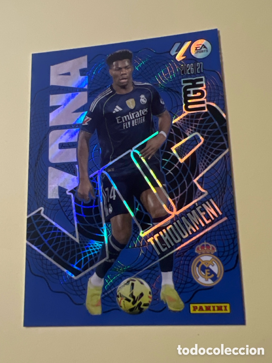 Cromos de f&uacute;tbol: C5526. 405 TCHOUAMENI REAL MADRID ZONA VIP MEGACRACKS LIGA 2026 2027 26 27
