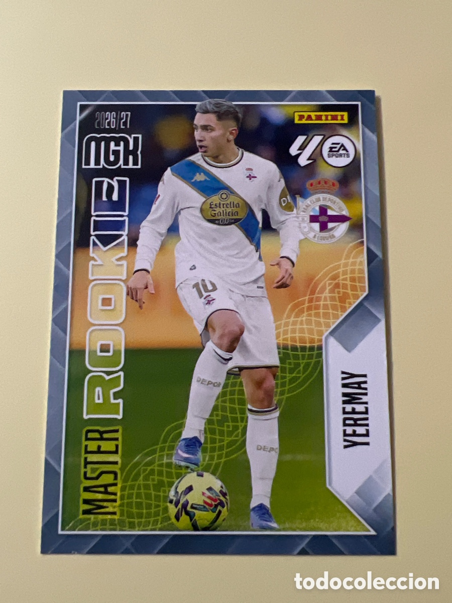 Cromos de f&uacute;tbol: C5530. 423 YEREMAY DEPORTIVO MASTER ROOKIE MEGACRACKS LIGA 2026 2027 26 27