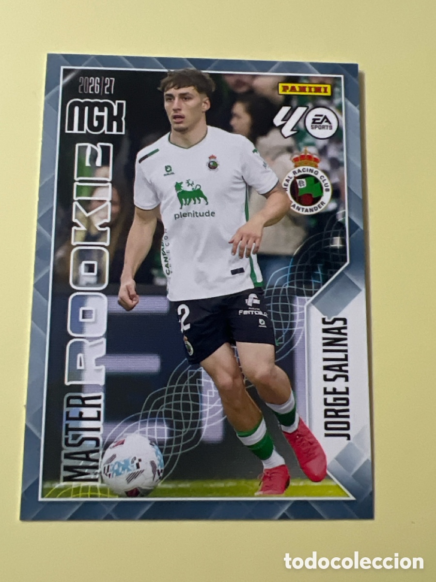 Cromos de f&uacute;tbol: C5532. 414 JORGE SALINAS REAL RACING CLUB SANTANDER - MASTER ROOKIE MEGACRACKS LIGA 2026 2027 26 27