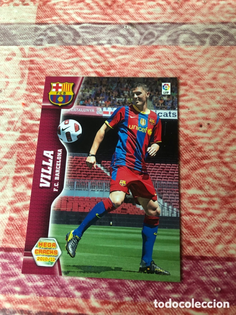 Cromos de f&uacute;tbol: Megacracks 2010 2011 nuevo fichaje 443 villa Barcelona