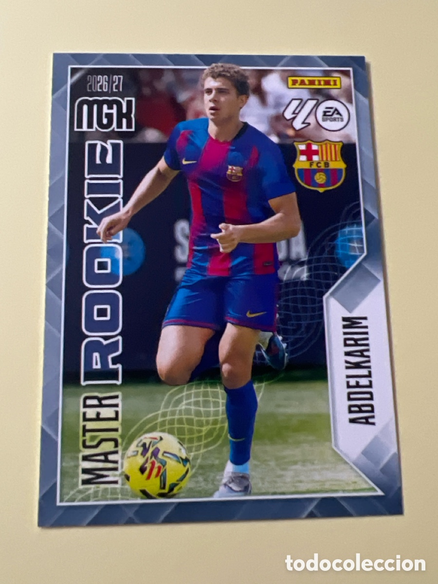 Cromos de f&uacute;tbol: C5535. 406 ABDELKARIM BARCELONA MASTER ROOKIE MEGACRACKS LIGA 2026 2027 26 27