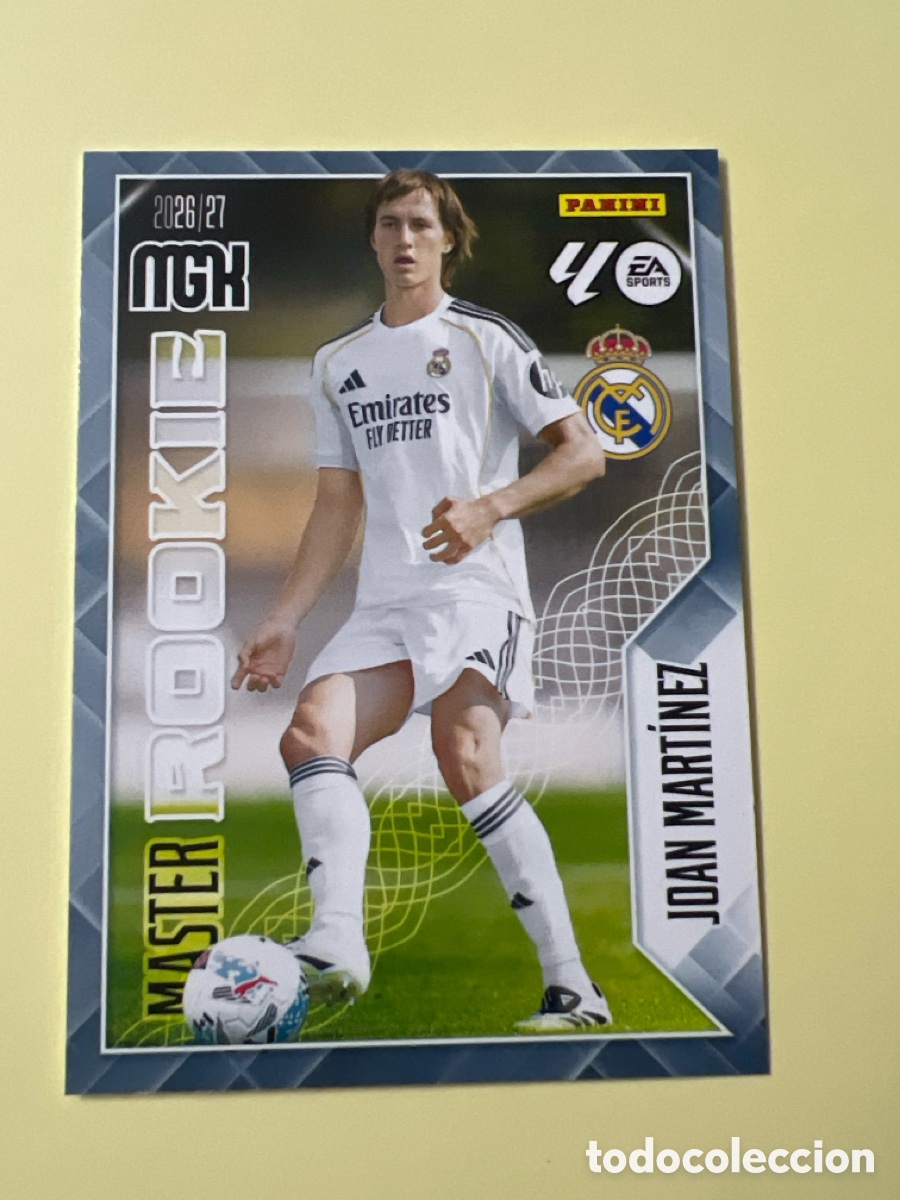 Cromos de f&uacute;tbol: C5537. 413 JOAN MARTINEZ REAL MADRID MASTER ROOKIE MEGACRACKS LIGA 2026 2027 26 27