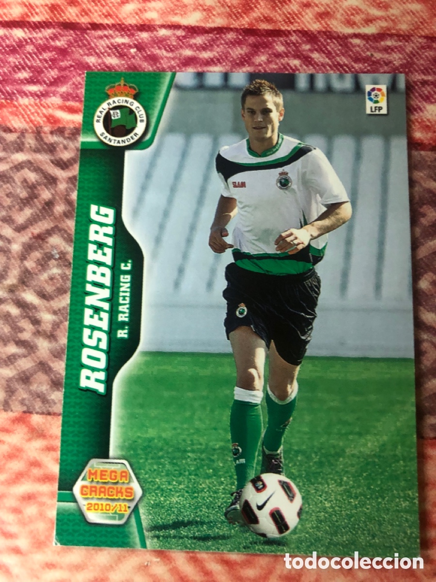 Cromos de f&uacute;tbol: Megacracks 2010 2011 nuevo fichaje 504 rosenberg racing de Santander